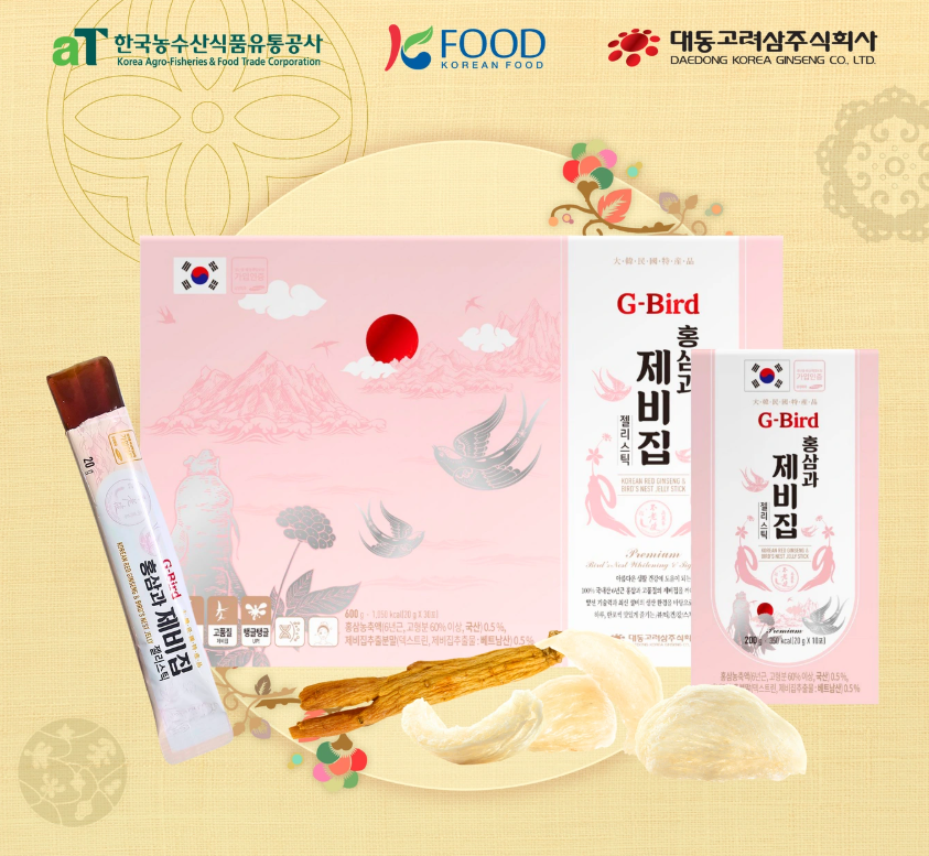 Hồng sâm yến sào G-BIRD là sản phẩm giao thoa giữa 2 nền văn hóa ẩm thực Hàn - Việt
